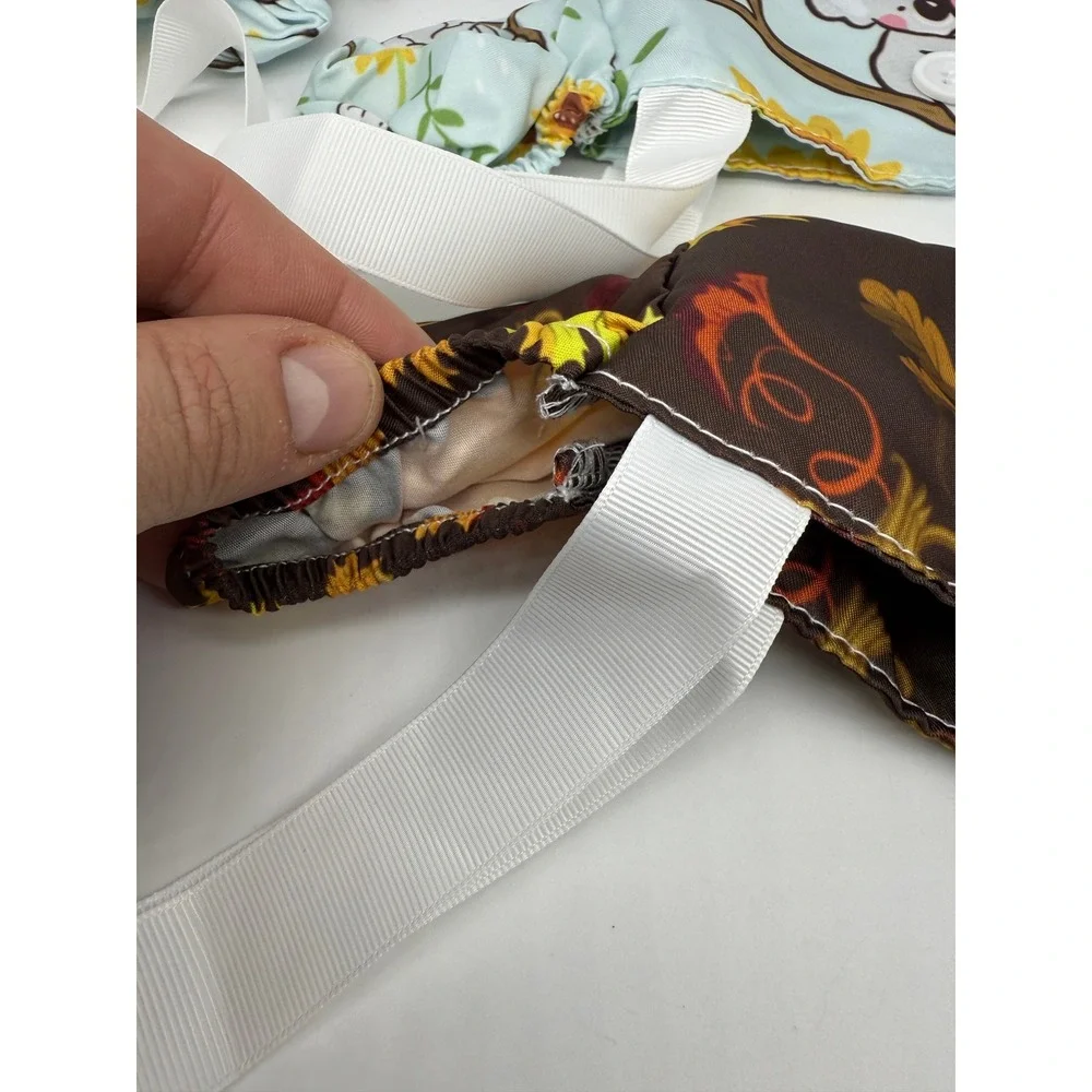 Ponytail‎ Scrub Cap For Women 2 Pack Pumpkin & Koalas Working Hat